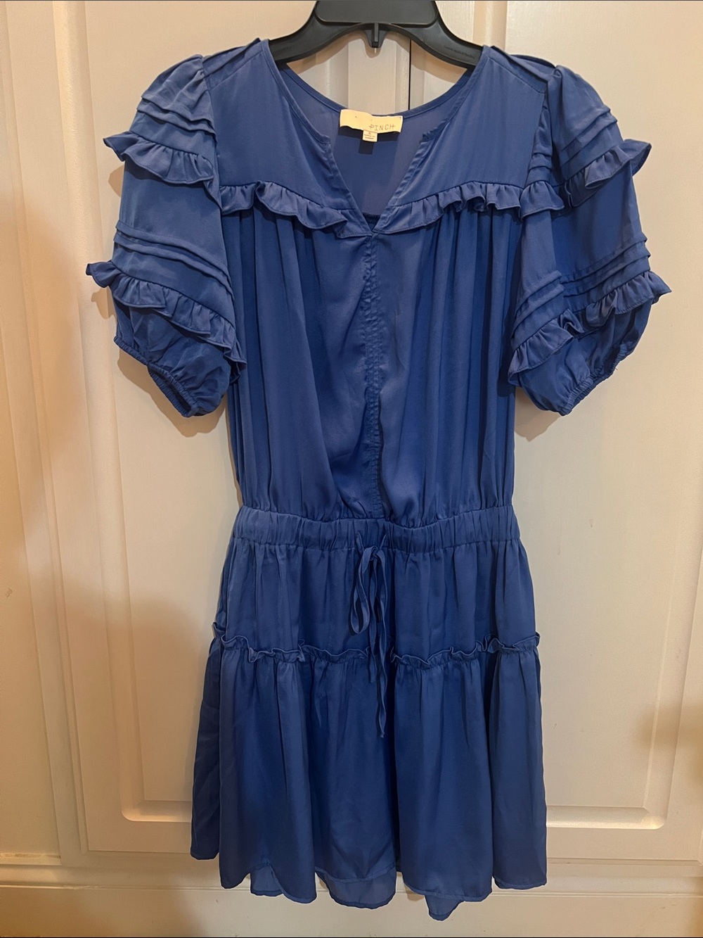 Pinch Royal Blue Ruffle Tiered Casual Dress
